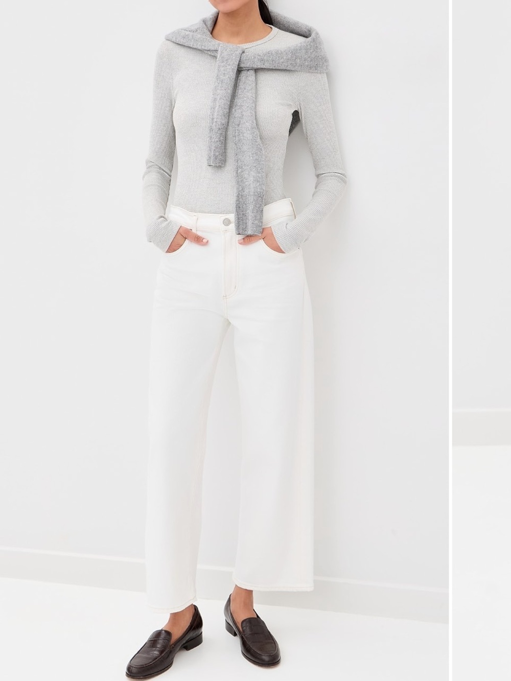 Agolde white denim